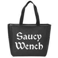 Saucy Wench Renaissance Fair Fayre Funny Renfest Halloween Zip Tote Bag