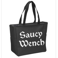Saucy Wench Renaissance Fair Fayre Funny Renfest Halloween Zip Tote Bag