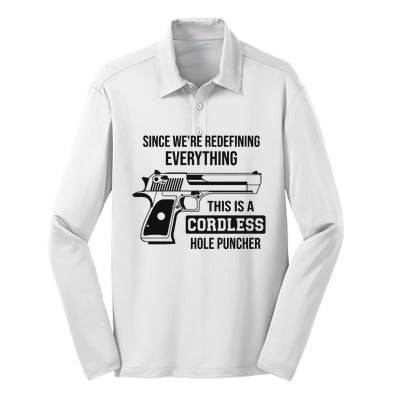 Since Were Redefining Everything This Is A Cordless Hole Puncher Silk Touch Performance Long Sleeve Polo