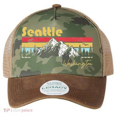 Seattle Washington Roots Hometown Vintage Home State Pride  Legacy Tie Dye Trucker Hat