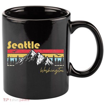 Seattle Washington Roots Hometown Vintage Home State Pride  11oz C Handle Ceramic Mug