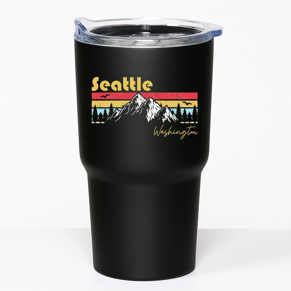Seattle Washington Roots Hometown Vintage Home State Pride  Tumbler
