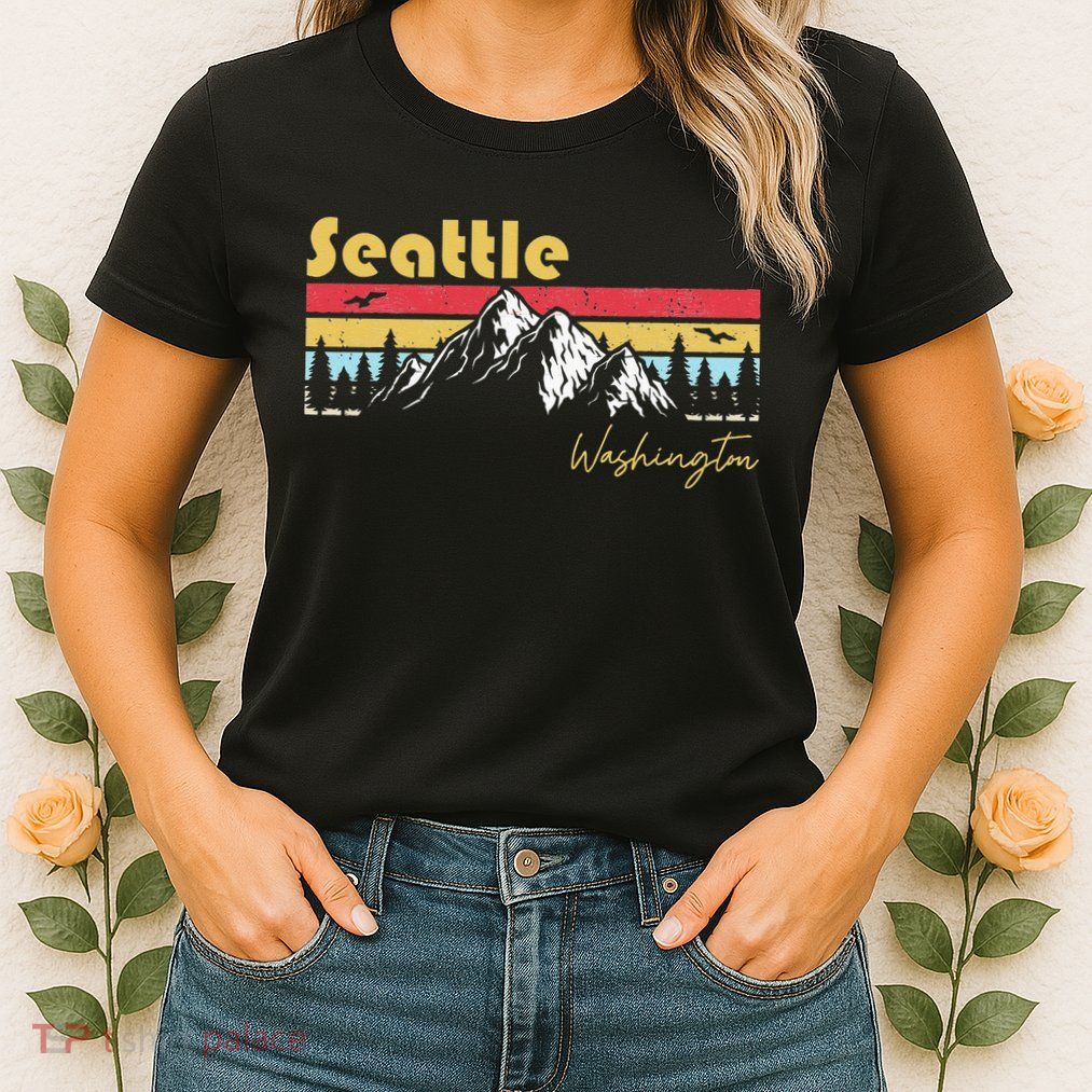 Seattle Washington Roots Hometown Vintage Home State Pride  Womens T-Shirt