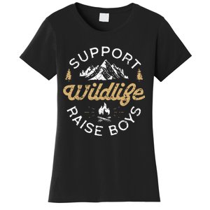 Support Wildlife Raise Parent Mom & Dad Gift Women's T-Shirt