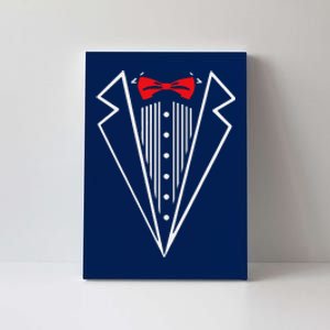 Stuxedo With Red Bow Tie Black Suit Canvas