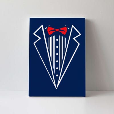 Stuxedo With Red Bow Tie Black Suit Canvas