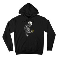 Skeleton With Retro Headphones Music Cassette Player Hoodie