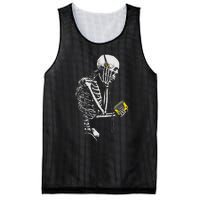 Skeleton With Retro Headphones Music Cassette Player Mesh Reversible Basketball Jersey Tank