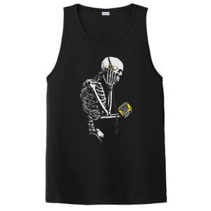 Skeleton With Retro Headphones Music Cassette Player PosiCharge Competitor Tank