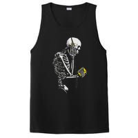 Skeleton With Retro Headphones Music Cassette Player PosiCharge Competitor Tank