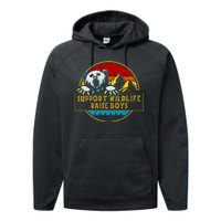 Support Wildlife Rasie Boys Performance Fleece Hoodie