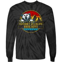 Support Wildlife Rasie Boys Tie-Dye Long Sleeve Shirt