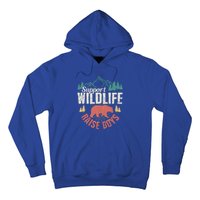 Support Wildlife Raise Mom Dad Wild One Funny Gift Hoodie