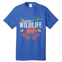 Support Wildlife Raise Mom Dad Wild One Funny Gift Tall T-Shirt