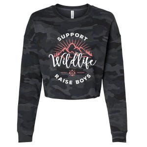 Support Wildlife Raise Gift Cropped Pullover Crew