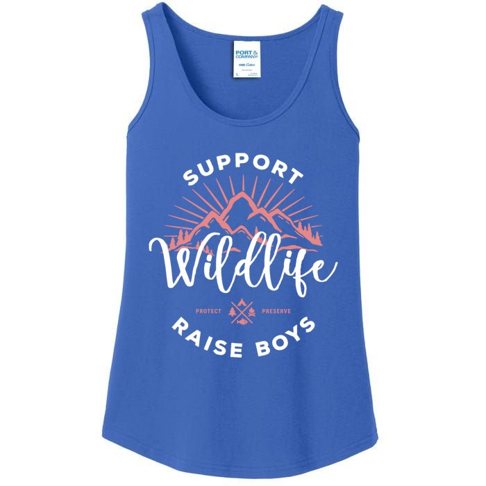 Support Wildlife Raise Gift Ladies Essential Tank