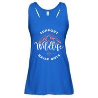 Support Wildlife Raise Gift Ladies Essential Flowy Tank