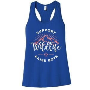 Support Wildlife Raise Gift Women's Racerback Tank