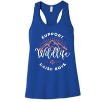 Support Wildlife Raise Gift Women's Racerback Tank