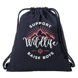 Support Wildlife Raise Gift Drawstring Bag