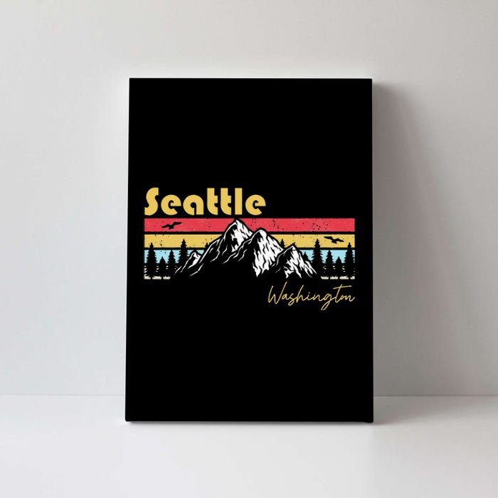 Seattle Washington Roots Hometown Vintage Home State Pride Canvas