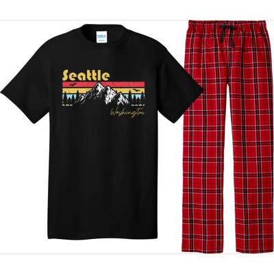 Seattle Washington Roots Hometown Vintage Home State Pride Pajama Set