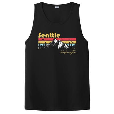 Seattle Washington Roots Hometown Vintage Home State Pride PosiCharge Competitor Tank