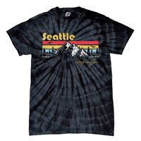 Seattle Washington Roots Hometown Vintage Home State Pride Tie-Dye T-Shirt