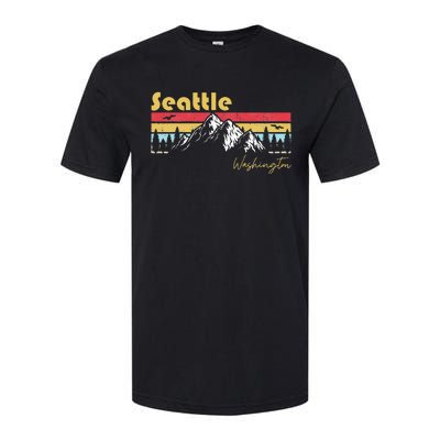 Seattle Washington Roots Hometown Vintage Home State Pride Softstyle CVC T-Shirt