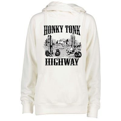 Southern Western Rodeo Cowgirl Honky Tonk Highway Womens Funnel Neck Pullover Hood