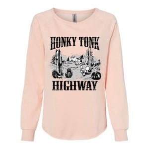 Southern Western Rodeo Cowgirl Honky Tonk Highway Womens California Wash Sweatshirt