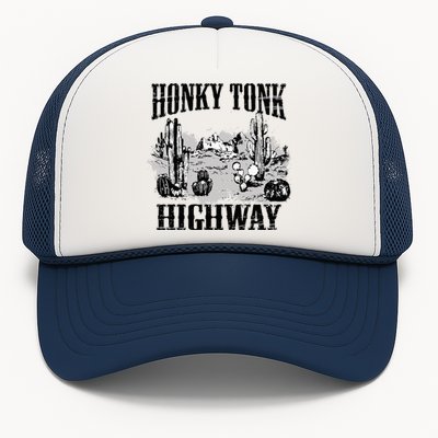 Southern Western Rodeo Cowgirl Honky Tonk Highway Trucker Hat