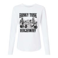 Southern Western Rodeo Cowgirl Honky Tonk Highway Womens Cotton Relaxed Long Sleeve T-Shirt