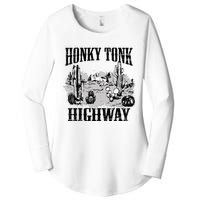 Southern Western Rodeo Cowgirl Honky Tonk Highway Women's Perfect Tri Tunic Long Sleeve Shirt