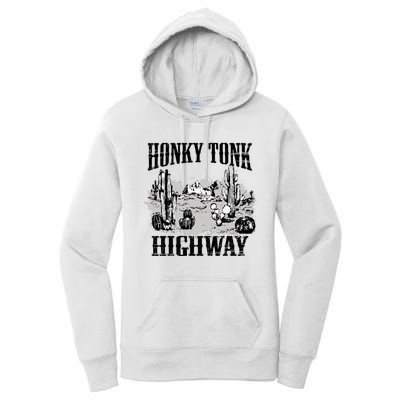 Southern Western Rodeo Cowgirl Honky Tonk Highway Women's Pullover Hoodie