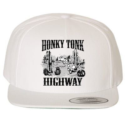 Southern Western Rodeo Cowgirl Honky Tonk Highway Wool Snapback Cap