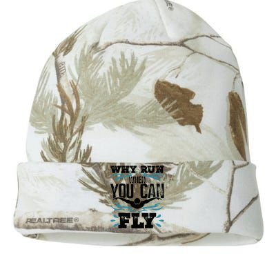 Swimming Why Run When You Can Fly Kati Licensed 12" Camo Beanie