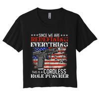 Since WeRe Redefining Everything Cordless Hole Puncher Gun Women's Crop Top Tee