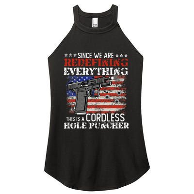 Since WeRe Redefining Everything Cordless Hole Puncher Gun Women's Perfect Tri Rocker Tank