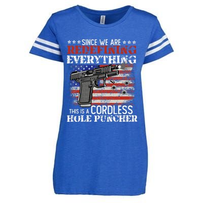 Since WeRe Redefining Everything Cordless Hole Puncher Gun Enza Ladies Jersey Football T-Shirt