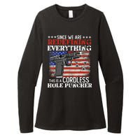 Since We're Redefining Everything Cordless Hole Puncher Gun Womens CVC Long Sleeve Shirt