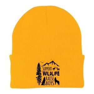 Support Wildlife Raise Gift Great Gift For Mom And Dad Knit Cap Winter Beanie