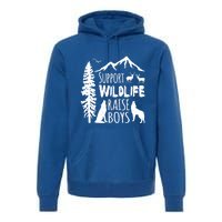 Support Wildlife Raise Gift Great Gift For Mom And Dad Premium Hoodie