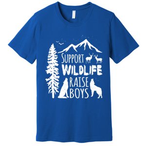 Support Wildlife Raise Gift Great Gift For Mom And Dad Premium T-Shirt