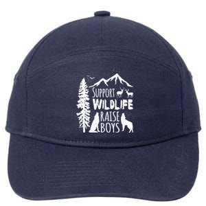 Support Wildlife Raise Gift Great Gift For Mom And Dad 7-Panel Snapback Hat