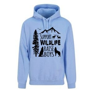 Support Wildlife Raise Gift Great Gift For Mom And Dad Unisex Surf Hoodie