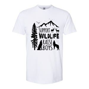 Support Wildlife Raise Gift Great Gift For Mom And Dad Softstyle CVC T-Shirt