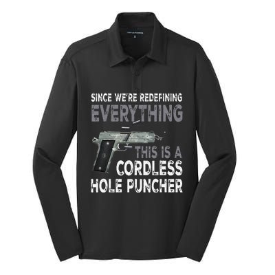 Since Were Redefining Everything This Is A Cordless Hole Silk Touch Performance Long Sleeve Polo