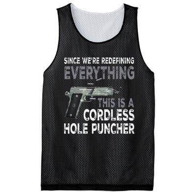 Since Were Redefining Everything This Is A Cordless Hole Mesh Reversible Basketball Jersey Tank