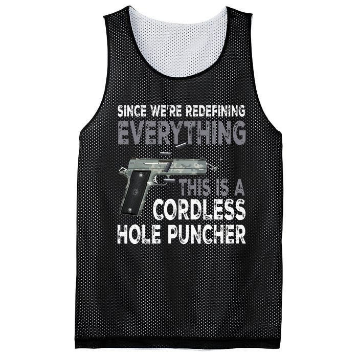 Since Were Redefining Everything This Is A Cordless Hole Mesh Reversible Basketball Jersey Tank